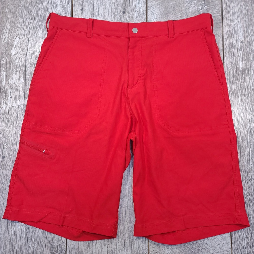 Nike Golf Tiger Woods Shorts Mens Size 32 Red Dri-FIT Performance Stretch